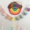 Rainbow Wooden Sign (12.2x11.5 inch), You Are A Rainbow Of Possibilities Inspirational Quote Hanger Sign, Colorful Rainbow Decorative Hanging Sign for Nursery Playroom Classroom School Decor